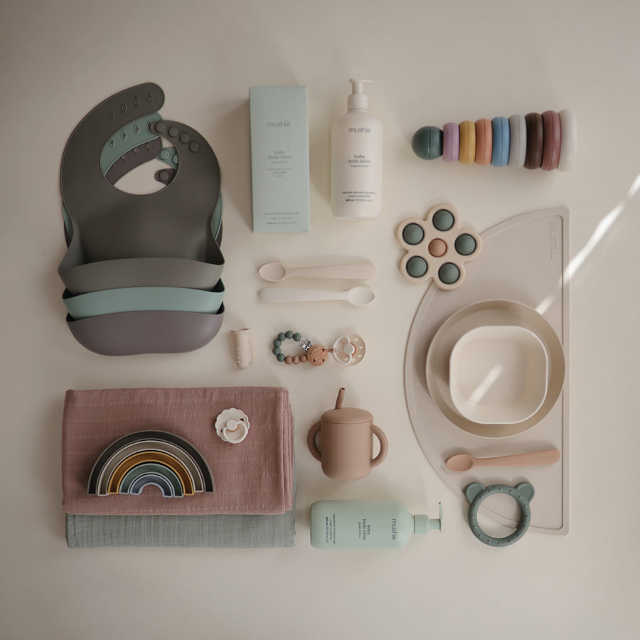 Mushie Stacking Rainbow Hillside - Laadlee