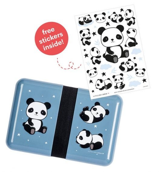 A Little Lovely Company Lunch Box - Panda - Laadlee