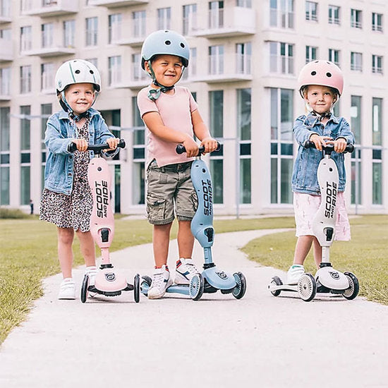 Scoot & Ride Baby Helmet XXS-S - Steel - Laadlee