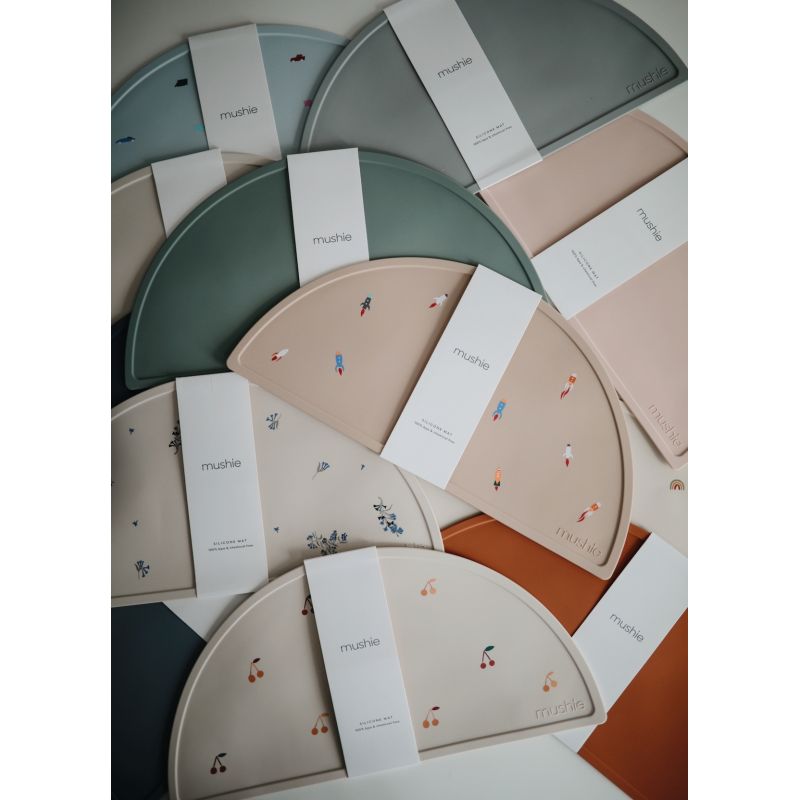Mushie Silicone Mat Stone - Laadlee