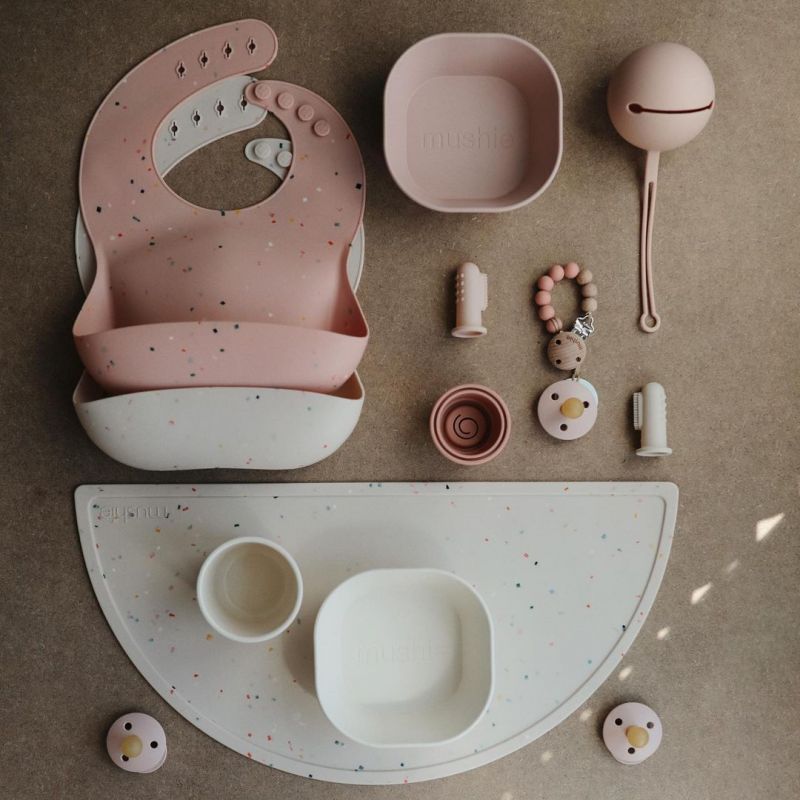 Mushie Silicone Mat Vanilla Confetti - Laadlee