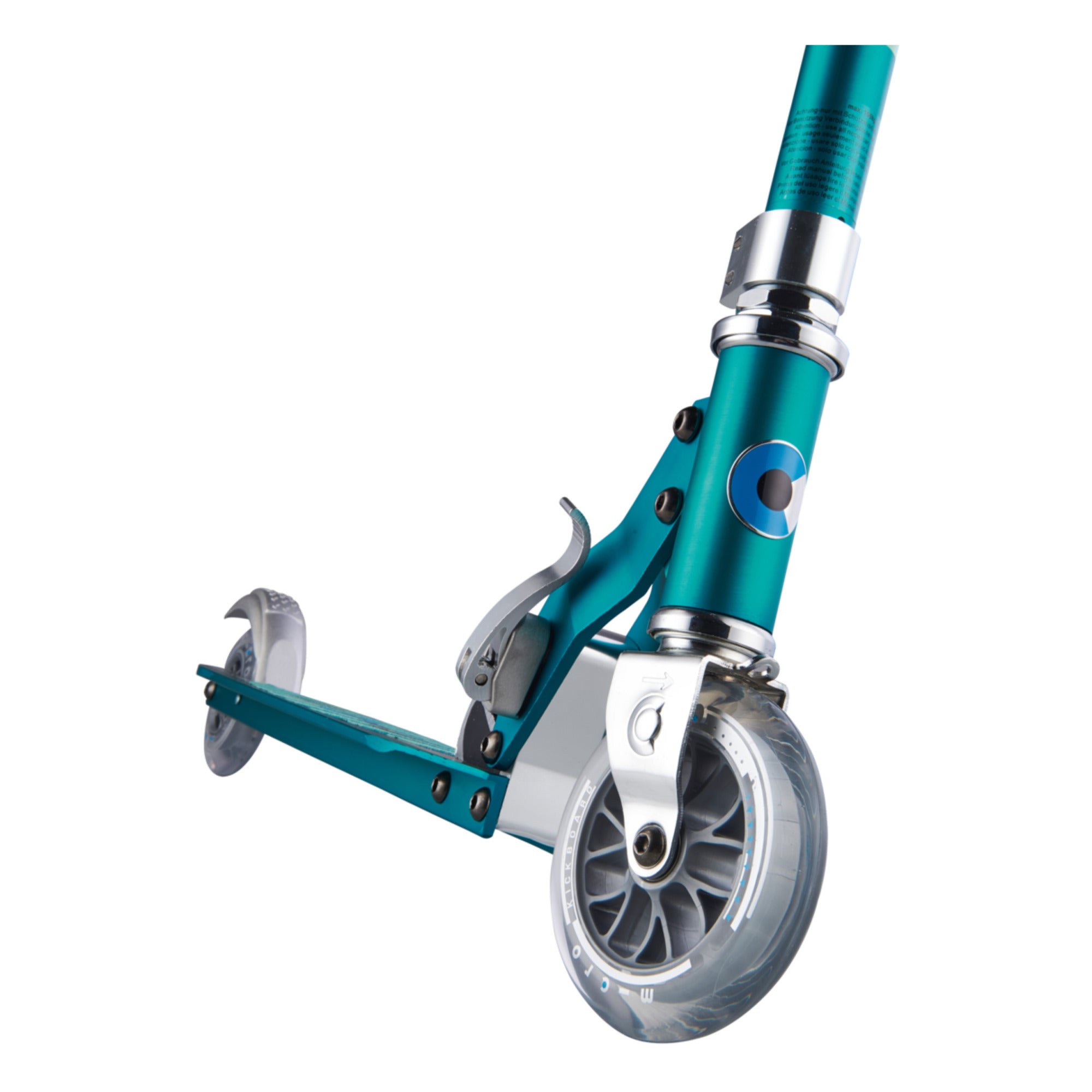 Micro Sprite Petrol Stripe Scooter - Green - Laadlee
