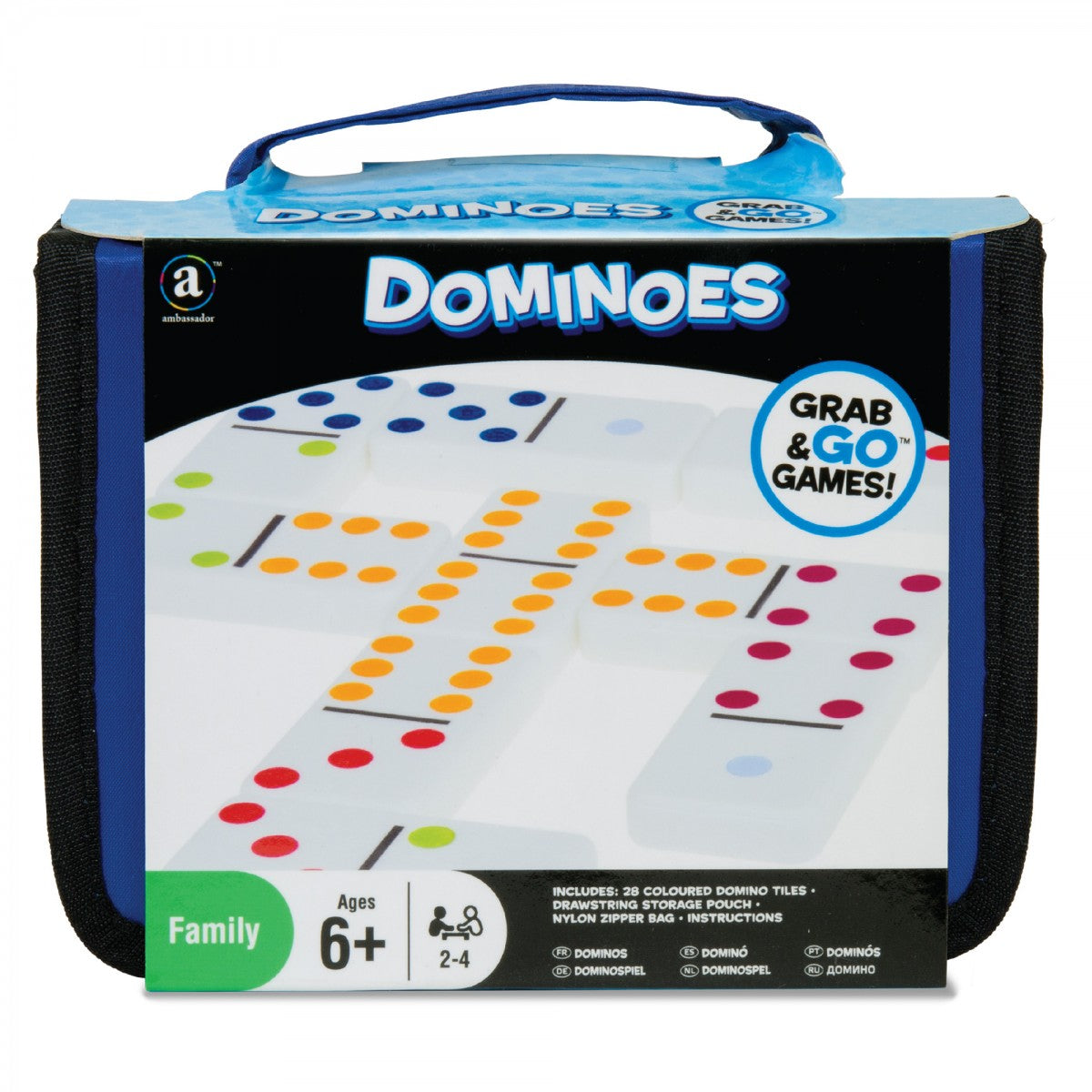 Ambassador - Grab & Go Games! - Travel Dominoes - Laadlee