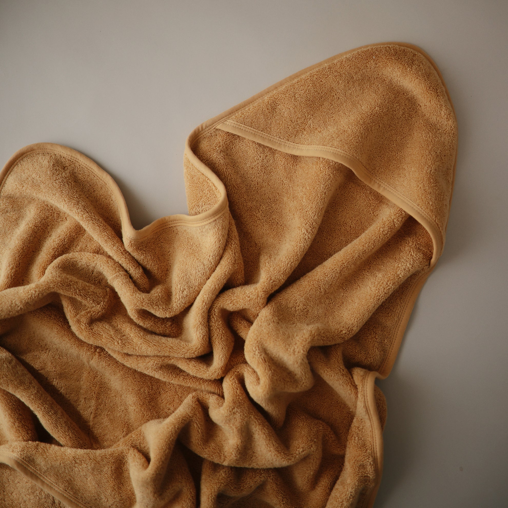 Mushie Hooded Towel Fall Yellow - Laadlee