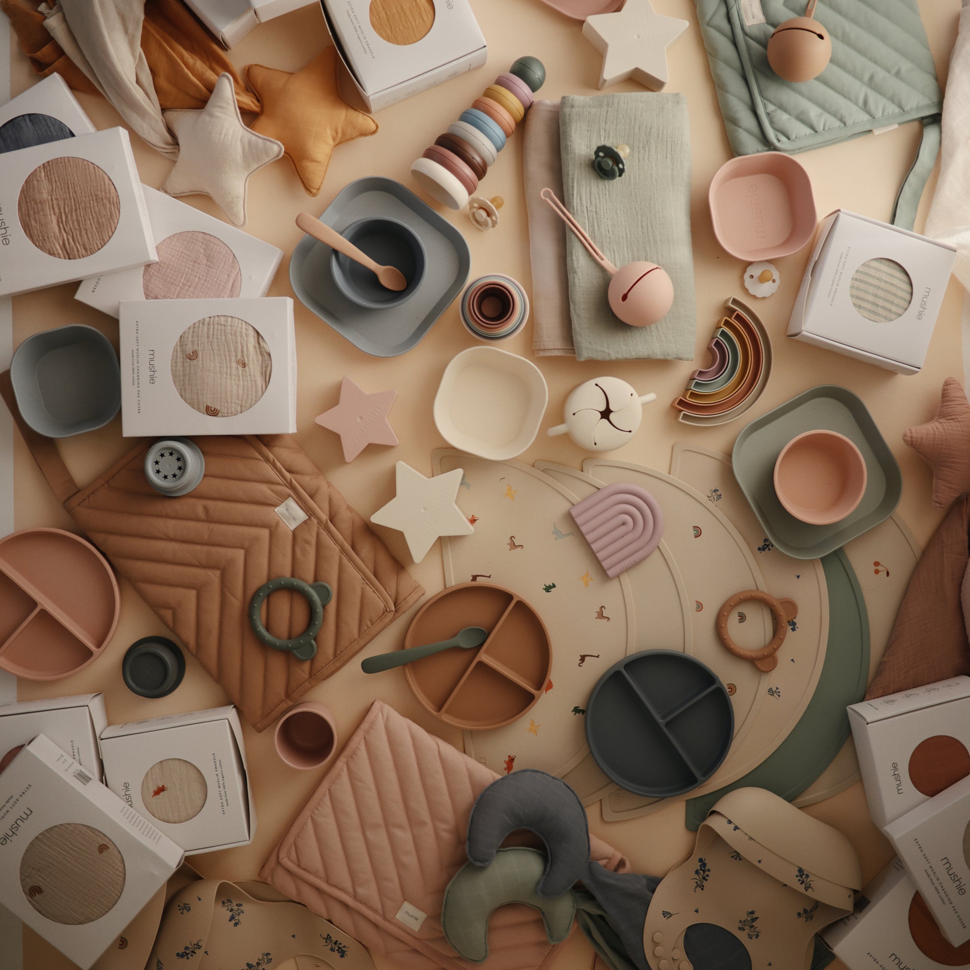 Mushie Portable Changing Pad Natural - Laadlee