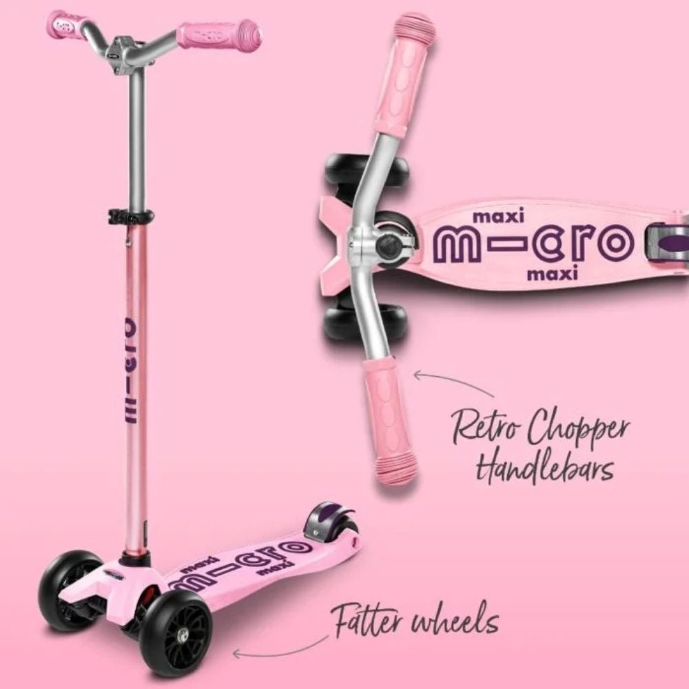Micro Maxi Deluxe Pro Scooter - Rose - Laadlee