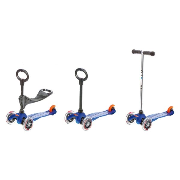Micro Mini 3 In 1 Classic Scooter - Blue - Laadlee