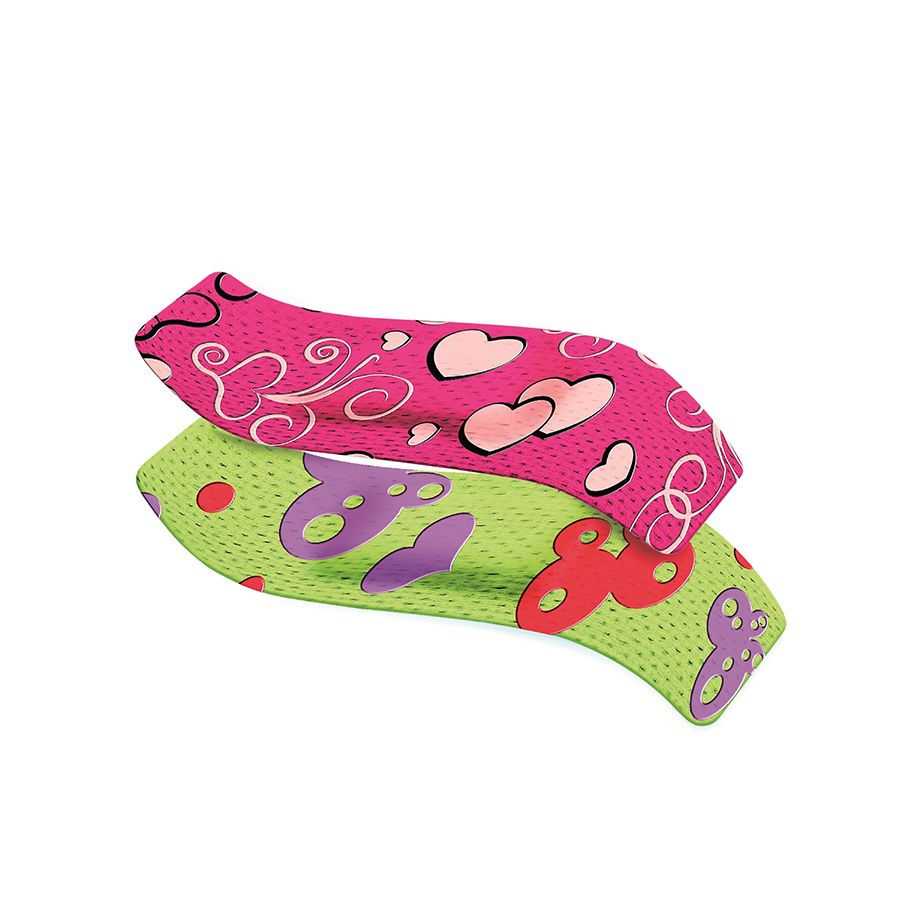 Quadra® Adhesive Bandages with 3D Designs for Girls - 20pcs - Laadlee