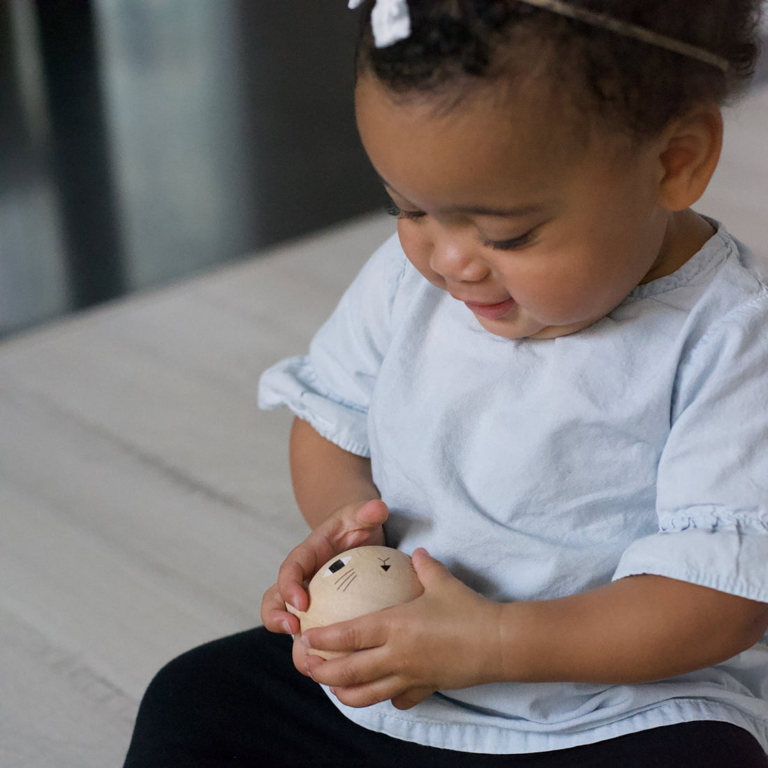 Wee Gallery - Wood Stacker Toy - Cat - Laadlee