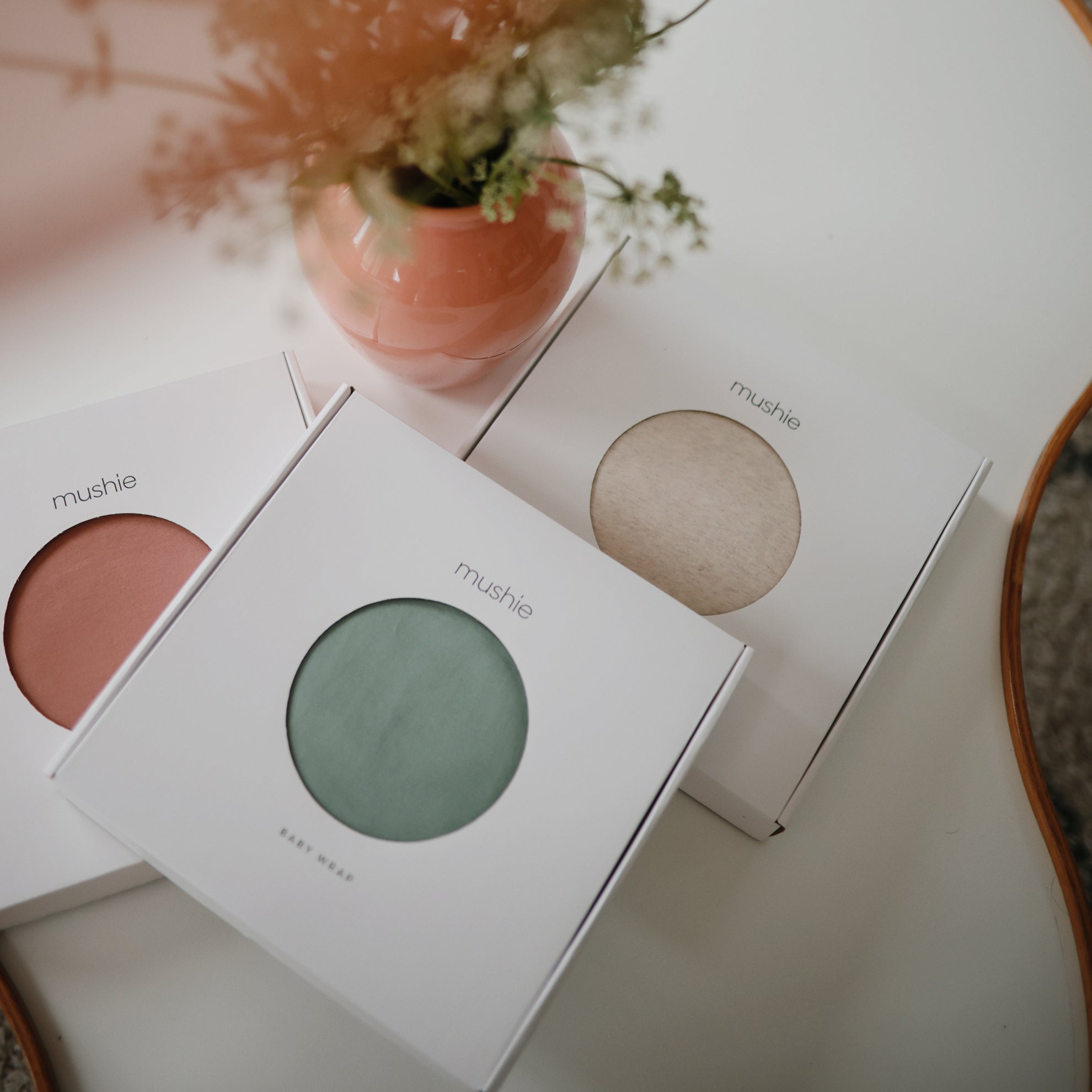 Mushie Baby Carrier Wrap Beige Melange - Laadlee