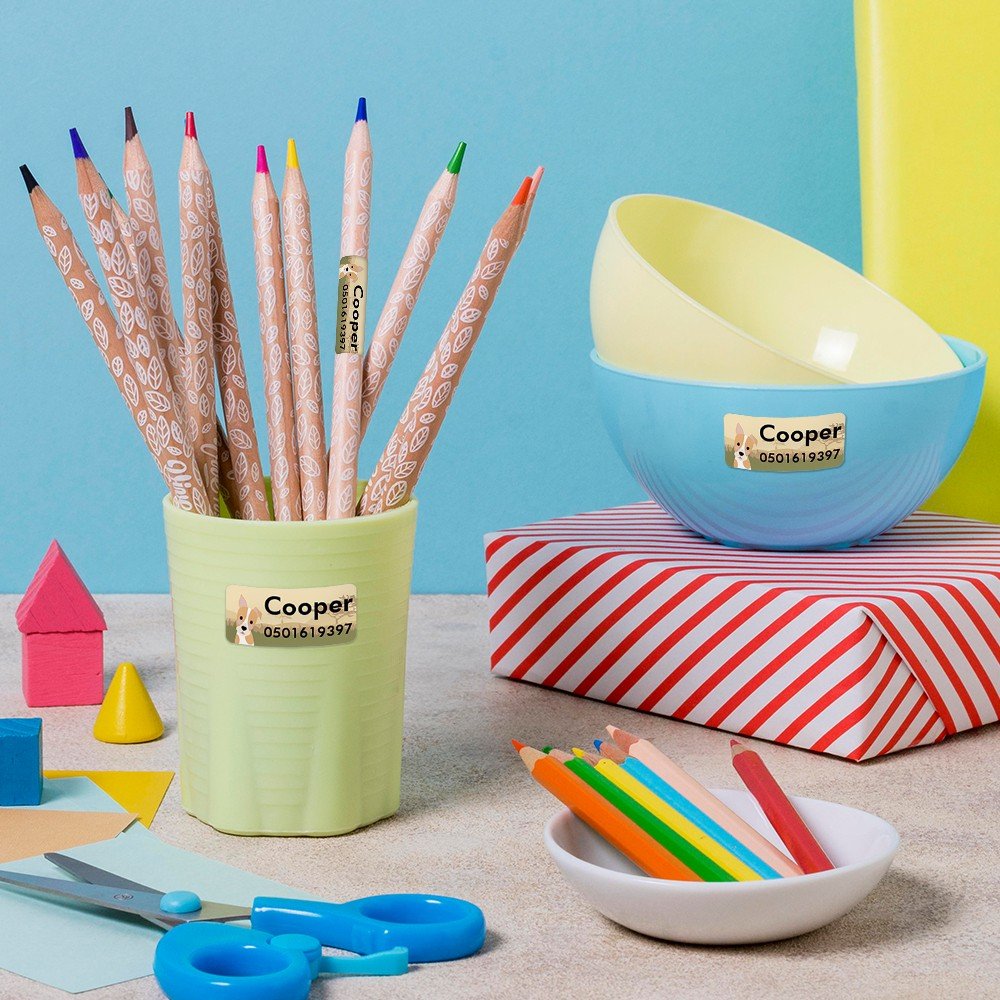 My Nametags Stickers - Dog (Pack of 56) - Laadlee