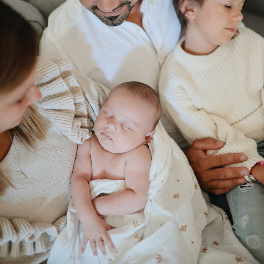 Mushie Swaddle - Sparrow - Laadlee
